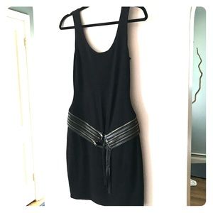NWT Bailey44 Rock N Roll Dress, Leather Zippers